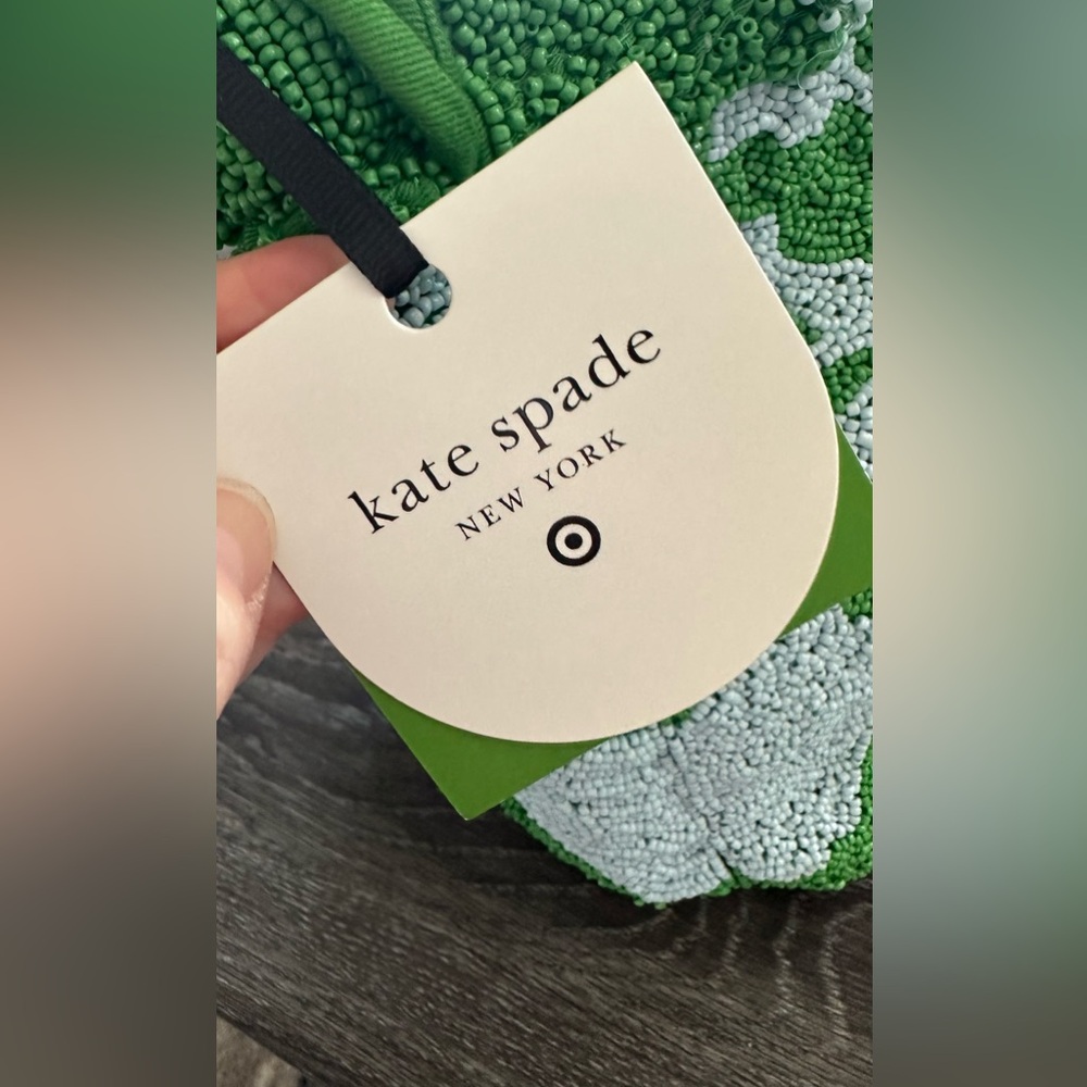 Kate Spade x Target Beaded Bucket Bag Blue/Green - Picture 4 of 8